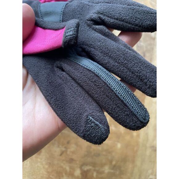 Isotoner SmartTouch Gloves Women’s One Size Fuchsia Black/ Pink  New - Picture 4 of 5